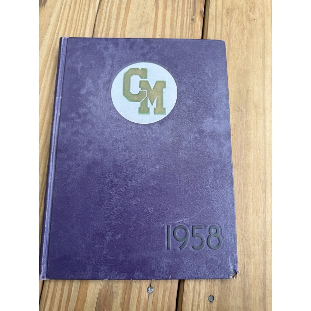 Vintage 1958 Civic Memorial High School Yearbook Bethelto, Illinois